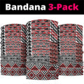 Aotearoa Kowhaiwhai Taniko Patchwork Motifs Neck Gaiter - Aussie Hoodie