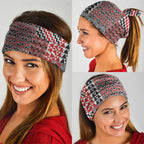 Aotearoa Kowhaiwhai Taniko Patchwork Motifs Neck Gaiter - Aussie Hoodie