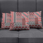 Aotearoa Kowhaiwhai Taniko Patchwork Motifs Pillow Cover - Aussie Hoodie