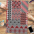 Aotearoa Kowhaiwhai Taniko Patchwork Motifs Puzzle - Aussie Hoodie