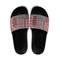 Aotearoa Kowhaiwhai Taniko Patchwork Motifs Slide Sandals - Aussie Hoodie
