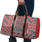 Aotearoa Kowhaiwhai Taniko Patchwork Motifs Travel Bag - Aussie Hoodie