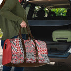 Aotearoa Kowhaiwhai Taniko Patchwork Motifs Travel Bag - Aussie Hoodie