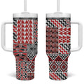 Aotearoa Kowhaiwhai Taniko Patchwork Motifs Tumbler With Handle