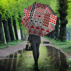 Aotearoa Kowhaiwhai Taniko Patchwork Motifs Umbrella - Aussie Hoodie