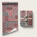 Aotearoa Kowhaiwhai Taniko Patchwork Motifs Wrapping Paper - Aussie Hoodie