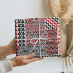 Aotearoa Kowhaiwhai Taniko Patchwork Motifs Wrapping Paper - Aussie Hoodie