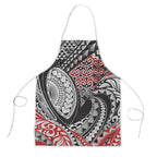 Aotearoa Maori Rugby Tribal Tattoo Apron Kowhaiwhai Taniko Patchwork Motifs - Aussie Hoodie