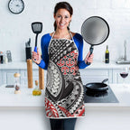 Aotearoa Maori Rugby Tribal Tattoo Apron Kowhaiwhai Taniko Patchwork Motifs - Aussie Hoodie
