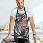 Aotearoa Maori Rugby Tribal Tattoo Apron Kowhaiwhai Taniko Patchwork Motifs - Aussie Hoodie