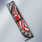 Aotearoa Maori Rugby Tribal Tattoo Auto Sun Shade Kowhaiwhai Taniko Patchwork Motifs - Aussie Hoodie