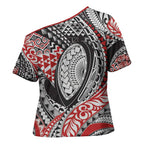 Aotearoa Maori Rugby Tribal Tattoo Cross Shoulder Shirt Kowhaiwhai Taniko Patchwork Motifs - Aussie Hoodie