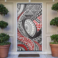 Aotearoa Maori Rugby Tribal Tattoo Door Cover Kowhaiwhai Taniko Patchwork Motifs - Aussie Hoodie