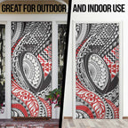Aotearoa Maori Rugby Tribal Tattoo Door Cover Kowhaiwhai Taniko Patchwork Motifs - Aussie Hoodie