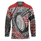 Aotearoa Maori Rugby Tribal Tattoo Hockey Jersey Kowhaiwhai Taniko Patchwork Motifs - Aussie Hoodie