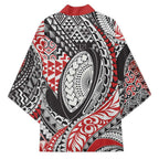 Aotearoa Maori Rugby Tribal Tattoo Kimono Kowhaiwhai Taniko Patchwork Motifs - Aussie Hoodie