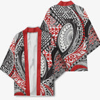 Aotearoa Maori Rugby Tribal Tattoo Kimono Kowhaiwhai Taniko Patchwork Motifs - Aussie Hoodie