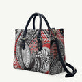 Aotearoa Maori Rugby Tribal Tattoo Leather Bag Kowhaiwhai Taniko Patchwork Motifs - Aussie Hoodie