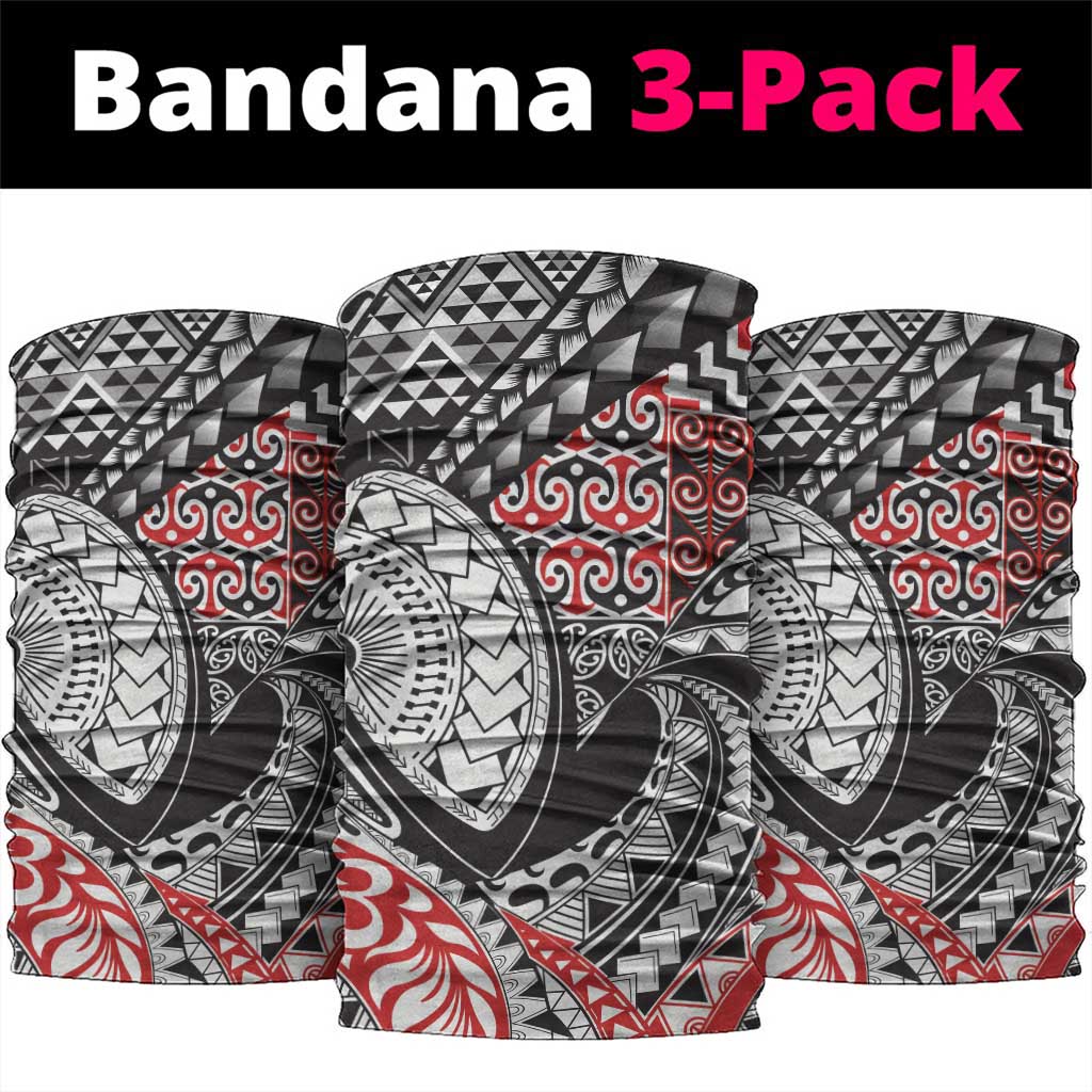 Aotearoa Maori Rugby Tribal Tattoo Neck Gaiter Kowhaiwhai Taniko Patchwork Motifs - Aussie Hoodie