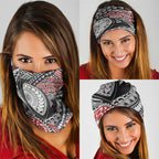 Aotearoa Maori Rugby Tribal Tattoo Neck Gaiter Kowhaiwhai Taniko Patchwork Motifs - Aussie Hoodie