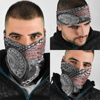 Aotearoa Maori Rugby Tribal Tattoo Neck Gaiter Kowhaiwhai Taniko Patchwork Motifs - Aussie Hoodie