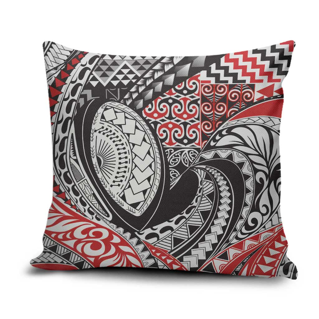 Aotearoa Maori Rugby Tribal Tattoo Pillow Cover Kowhaiwhai Taniko Patchwork Motifs - Aussie Hoodie