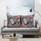 Aotearoa Maori Rugby Tribal Tattoo Pillow Cover Kowhaiwhai Taniko Patchwork Motifs - Aussie Hoodie