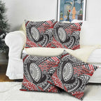 Aotearoa Maori Rugby Tribal Tattoo Pillow Cover Kowhaiwhai Taniko Patchwork Motifs - Aussie Hoodie