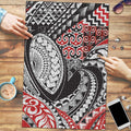 Aotearoa Maori Rugby Tribal Tattoo Puzzle Kowhaiwhai Taniko Patchwork Motifs - Aussie Hoodie