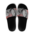 Aotearoa Maori Rugby Tribal Tattoo Slide Sandals Kowhaiwhai Taniko Patchwork Motifs - Aussie Hoodie