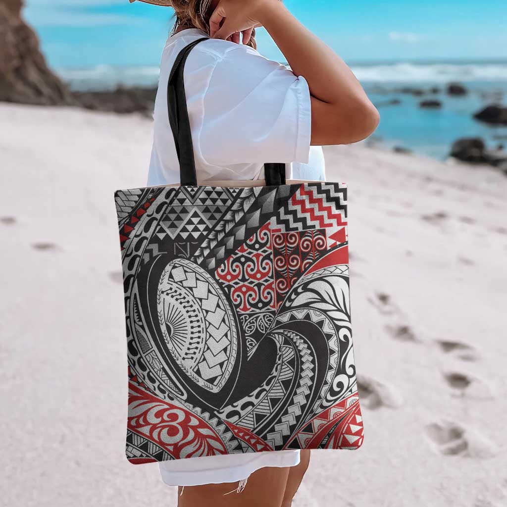 Aotearoa Maori Rugby Tribal Tattoo Tote Bag Kowhaiwhai Taniko Patchwork Motifs - Aussie Hoodie