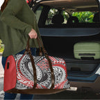 Aotearoa Maori Rugby Tribal Tattoo Travel Bag Kowhaiwhai Taniko Patchwork Motifs - Aussie Hoodie