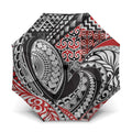 Aotearoa Maori Rugby Tribal Tattoo Umbrella Kowhaiwhai Taniko Patchwork Motifs - Aussie Hoodie