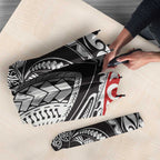 Aotearoa Maori Rugby Tribal Tattoo Umbrella Kowhaiwhai Taniko Patchwork Motifs - Aussie Hoodie