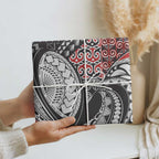 Aotearoa Maori Rugby Tribal Tattoo Wrapping Paper Kowhaiwhai Taniko Patchwork Motifs - Aussie Hoodie