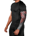 Aotearoa Maori Tribal Tattoo Arm Sleeves Kowhaiwhai Taniko Patchwork Motifs - Aussie Hoodie