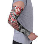 Aotearoa Maori Tribal Tattoo Arm Sleeves Kowhaiwhai Taniko Patchwork Motifs - Aussie Hoodie