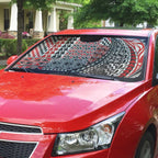 Aotearoa Maori Tribal Tattoo Auto Sun Shade Kowhaiwhai Taniko Patchwork Motifs - Aussie Hoodie