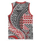 Aotearoa Maori Tribal Tattoo Basketball Jersey Kowhaiwhai Taniko Patchwork Motifs - Aussie Hoodie