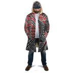 Aotearoa Maori Tribal Tattoo Cloak Kowhaiwhai Taniko Patchwork Motifs - Aussie Hoodie