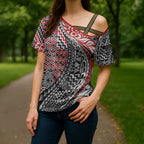 Aotearoa Maori Tribal Tattoo Cross Shoulder Shirt Kowhaiwhai Taniko Patchwork Motifs - Aussie Hoodie