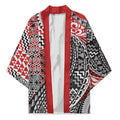 Aotearoa Maori Tribal Tattoo Kimono Kowhaiwhai Taniko Patchwork Motifs - Aussie Hoodie