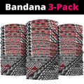 Aotearoa Maori Tribal Tattoo Neck Gaiter Kowhaiwhai Taniko Patchwork Motifs - Aussie Hoodie
