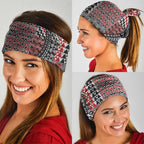 Aotearoa Maori Tribal Tattoo Neck Gaiter Kowhaiwhai Taniko Patchwork Motifs - Aussie Hoodie