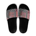 Aotearoa Maori Tribal Tattoo Slide Sandals Kowhaiwhai Taniko Patchwork Motifs - Aussie Hoodie