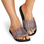 Aotearoa Maori Tribal Tattoo Slide Sandals Kowhaiwhai Taniko Patchwork Motifs - Aussie Hoodie