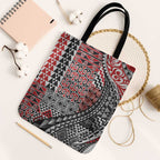 Aotearoa Maori Tribal Tattoo Tote Bag Kowhaiwhai Taniko Patchwork Motifs - Aussie Hoodie