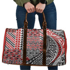 Aotearoa Maori Tribal Tattoo Travel Bag Kowhaiwhai Taniko Patchwork Motifs - Aussie Hoodie
