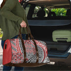 Aotearoa Maori Tribal Tattoo Travel Bag Kowhaiwhai Taniko Patchwork Motifs - Aussie Hoodie