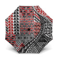 Aotearoa Maori Tribal Tattoo Umbrella Kowhaiwhai Taniko Patchwork Motifs - Aussie Hoodie